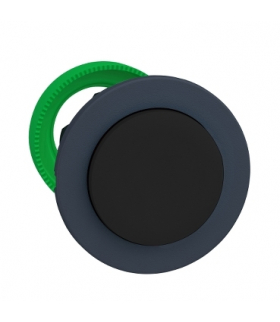 Płaski Black Przycisk Główk Push Push, ZB5FH2 Schneider Electric