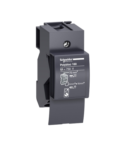Rozdzielnice Prisma, blok rozdzielczy Polybloc 160A 1P, 04031 Schneider Electric