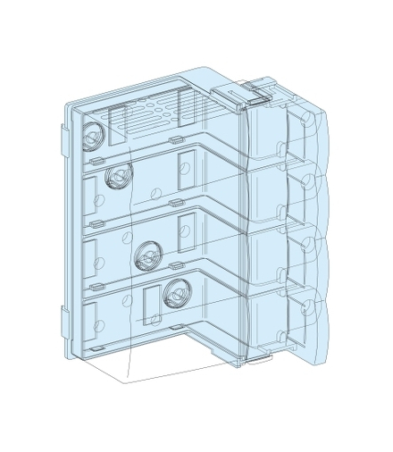 Rozdzielnice Prisma, blok zasilający do Compact NSX250 montowanego poziomo, 04060 Schneider Electric