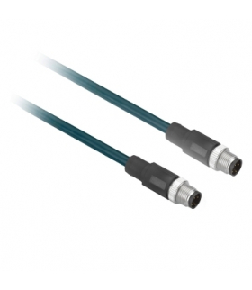 Kabel łącz. - męski M12, 4-pin. prosty - żeń. M-12, 4-pin. prosty - dł. 2 m, XZCR1511041C2 Schneider Electric