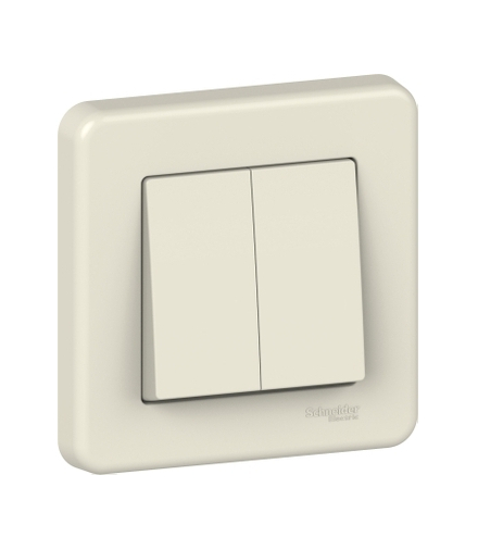 Leona Łącznik podwójny schodowy, kremowy Schneider LNA0600323