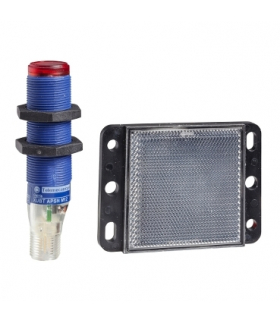 OsiSense XU Czujnik fotoelektryczny M18 z wyjściem PNP 1NO/1NC 12/24V DC, konektor M12, XUBTAPSNM12 Schneider Electric