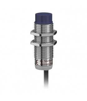 OsiSense XS Czujnik indukcyjny M18 z wyjściem PNP 1NO, 12/24V DC, kabel 2m, XS218BLPAL2 Schneider Electric
