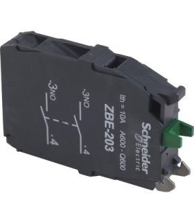 Harmony XB4 PODWÓJNY BLOK STYKÓW 2NO Ø22, ZBE203 Schneider Electric
