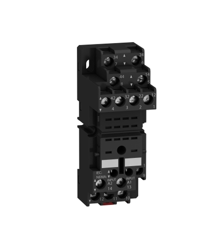 Zelio Relay Gniazdo RXZ do przekaźnika RXM2,RXM4, 250V, styki mieszane 2C/O 4C/O 10A, RXZE2M114 Schneider Electric