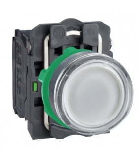 Harmony XB5 Przycisk płaski biały LED 230/240V, XB5AW31M5 Schneider Electric