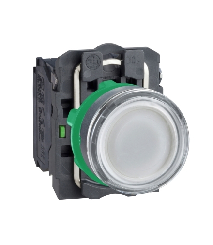 Harmony XB5 Przycisk płaski biały LED 230/240V, XB5AW31M5 Schneider Electric