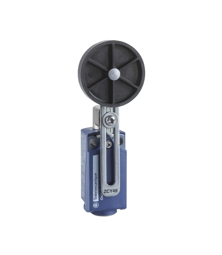 OsiSense XC Łącznik krańcowy z regulowaną dźwignią i rolką Ø50 1NC+1NO dławik Pg11, XCKP2149G11 Schneider Electric