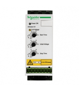 Układ łagodnego rozruchu ATSU01 3 fazowe 200/480VAC 50/60Hz 5.5kW 12A IP20, ATSU01N212LT Schneider Electric