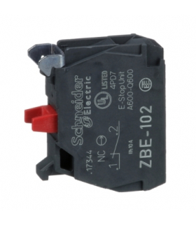 Harmony XB4 Pojedynczy blok styków 1NC Ø22, ZBE102 Schneider Electric