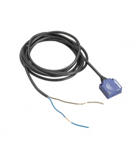 OsiSense XS Czujnik indukcyjny płaski z wyjściem PNP 1NO, 12/24V DC, kabel 2m, XS8E1A1PAL2 Schneider Electric