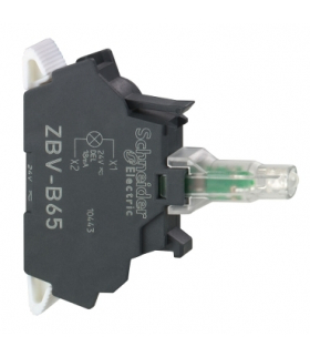 Harmony XB4 Zestaw świetlny Ø22 niebieski LED 24V, ZBVB65 Schneider Electric