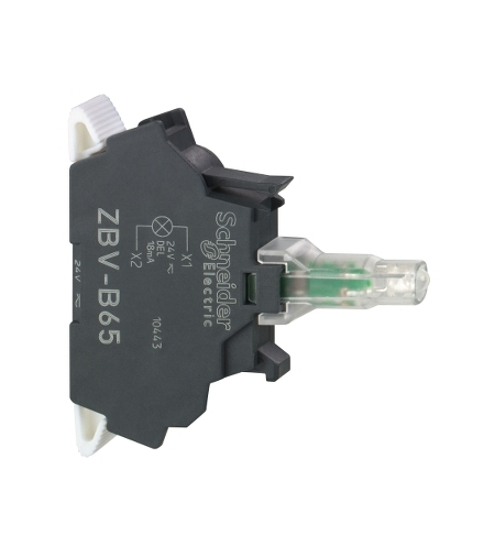 Harmony XB4 Zestaw świetlny Ø22 niebieski LED 24V, ZBVB65 Schneider Electric