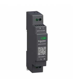 Phaseo, regulowany zasilacz impulsowy, 100...240 V AC, 24V 0.4 A, 1 fazowy, Modular, ABLM1A24004 Schneider Electric