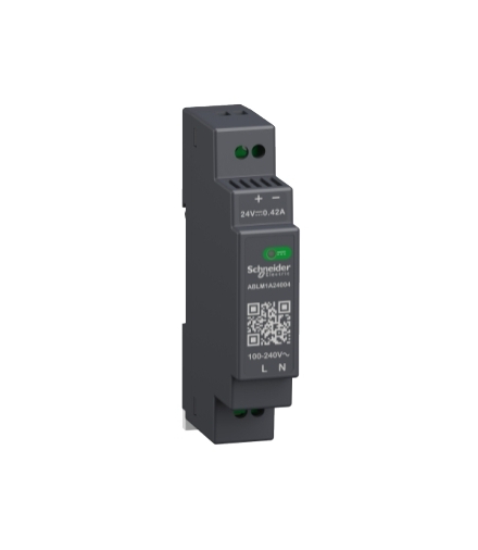 Phaseo, regulowany zasilacz impulsowy, 100...240 V AC, 24V 0.4 A, 1 fazowy, Modular, ABLM1A24004 Schneider Electric