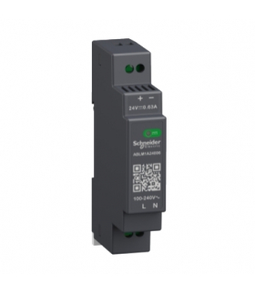 Phaseo, regulowany zasilacz impulsowy, 100...240 V AC, 24V 0.6 A, 1 fazowy, Modular, ABLM1A24006 Schneider Electric