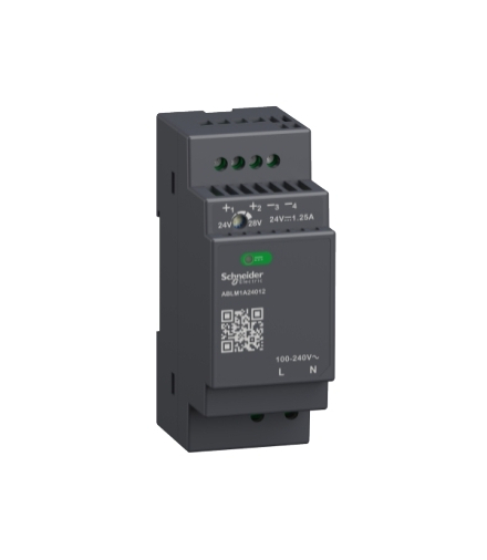 Phaseo, regulowany zasilacz impulsowy, 100...240 V AC, 24V 1.2 A, 1 fazowy, Modular, ABLM1A24012 Schneider Electric