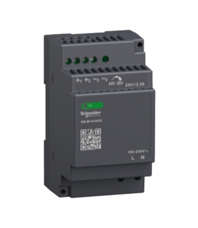 Phaseo, regulowany zasilacz impulsowy, 100...240 V AC, 24V 2.5 A, 1 fazowy, Modular, ABLM1A24025 Schneider Electric