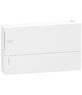 Obudowa natynkowa Mini Pragma IP40 MIP-1-18-NT-P drzwi białe 1 rząd 18 modułów/rząd, MIP12118 Schneider Electric