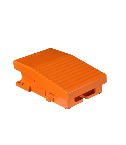 Harmony XPE Łącznik nożny pojedynczy bez osłony pomarańczowy 1 NC+1 NO metalowy, XPER110 Schneider Electric