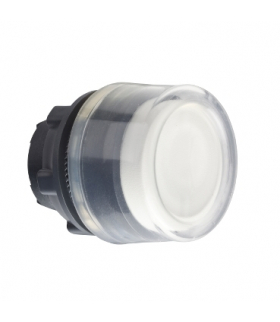 Harmony XB5 Główka przycisku okapturzonego wystającego z samopowrotem biała plastikowa, ZB5AP1 Schneider Electric