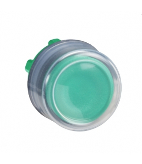 Harmony XB5 Główka przycisku okapturzonego wystającego z samopowrotem zielona plastikowa, ZB5AP3 Schneider Electric