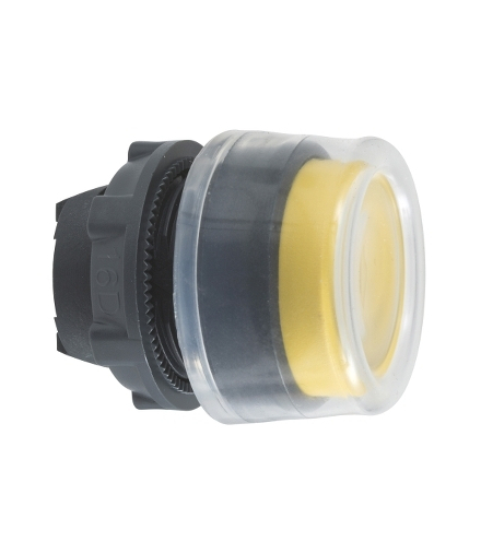 Harmony XB5 Napęd przycisku wystający okapturzony żółty samopowrotny bez podświetlenia plastikowy, ZB5AP5 Schneider Electric