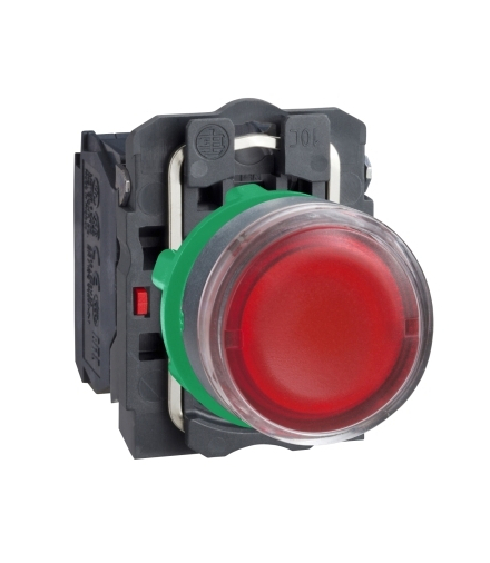 Harmony XB5 Przycisk czerwony bez oznaczenia LED 24V, XB5AW34B5 Schneider Electric
