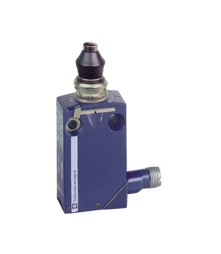 OsiSense XC Łącznik krańcowy metalowy w osłonie elastomerowej 1NC+1NO konektor M12, XCMD2111C12 Schneider Electric