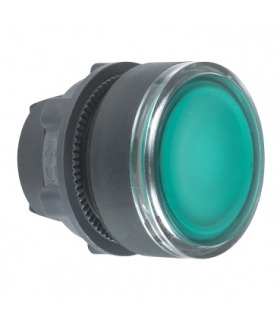 Harmony XB5 Główka przycisku płaskiego, z mechanizmem push push, zielona LED plastikowa, ZB5AH033 Schneider Electric