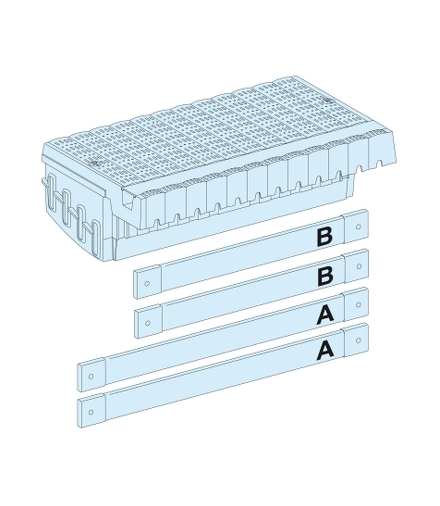 Rozdzielnice Prisma, blok rozdzielczy Polypact wtykowy z przyłączami 4P, 04406 Schneider Electric