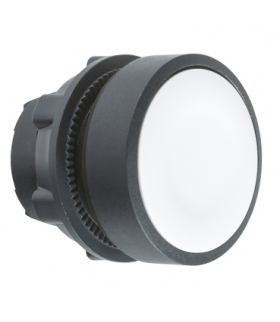 Harmony XB5 Główka przycisku płaskiego plastikowego, biała, bez oznaczenia, ZB5AA1 Schneider Electric