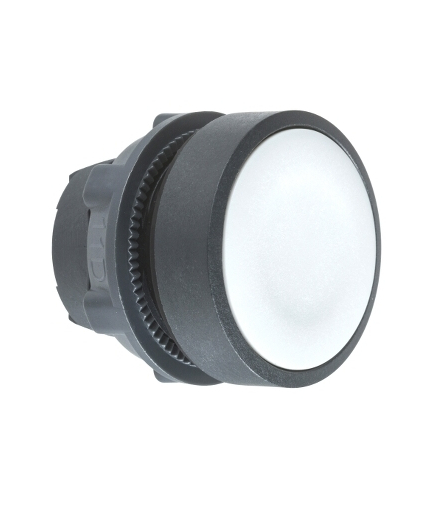 Harmony XB5 Główka przycisku płaskiego plastikowego, szara bez oznaczenia, ZB5AA8 Schneider Electric