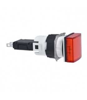 Harmony XB6 Kompletny wskaźnik świetlny, Czerwony, LED, Kwadratowy, 12...24 V AC/DC, 16 mm, Plastik, XB6CV4BB Schneider Electric