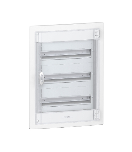 Obudowa podtynkowa Pragma IP40 PRA-3-18-PT-T drzwi transparentne 3 rzędy 18modułów/rząd, PRA24318 Schneider Electric