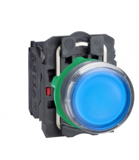 Harmony XB5 Przycisk płaski niebieski LED 230/240V, XB5AW36M5 Schneider Electric