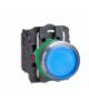 Harmony XB5 Przycisk płaski niebieski LED 110/120V AC/DC plastikowy 1NO + 1NC, XB5AW36G5 Schneider Electric