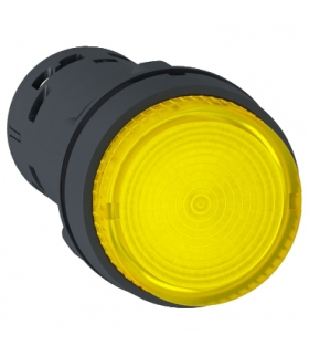 Harmony XB7 Przycisk żółty z samoczynnym powrotem bez oznaczenia LED 24V, XB7NW38B1 Schneider Electric