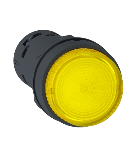 Harmony XB7 Przycisk żółty z samoczynnym powrotem bez oznaczenia LED 24V, XB7NW38B1 Schneider Electric