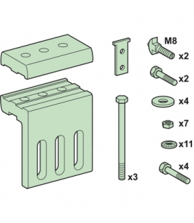 Rozdzielnice Prisma, łącznik szyn Linergy LGYE poziomej/pionowej 10mm 3200A, 04638 Schneider Electric