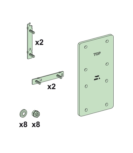 Rozdzielnice Prisma, łącznk szyn Linergy EV pion_poziom 4000A, 04607 Schneider Electric