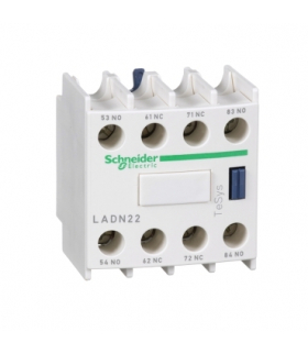 Blok styków pomocniczych wyprzedzających LC1 2NO 2NC zaciski skrzynkowe, LADN22 Schneider Electric