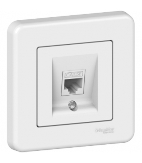 Leona Gniazdo komputerowe RJ45 kat.5, biały Schneider LNA4300121