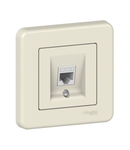 Leona Gniazdo komputerowe RJ45 kat.5, kremowy Schneider LNA4300123