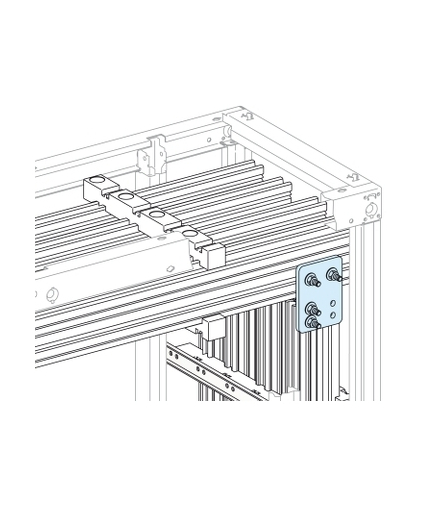 Rozdzielnice Prisma, łącznk szyn Linergy EV pion_poziom 2500A krótki, 04604 Schneider Electric