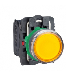 Harmony XB5 Przycisk płaski pomarańczowy LED 24V, XB5AW35B5 Schneider Electric