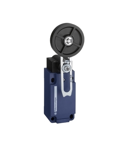 OsiSense XC Łącznik krańcowy dźwignia o zmiennej długości z rolką Ø50 mm 1NC+1NO dławik M20, XCKS549 Schneider Electric