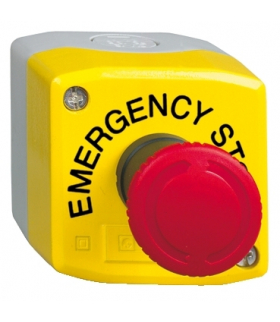 Harmony XALK Stacja sterująca z czerwonym przyciskiem grzybkowym Ø40 żółta 1NO+2NC obrót, XALK178GTH29 Schneider Electric