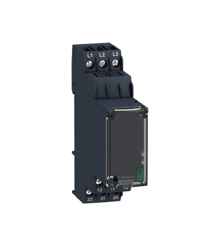Zelio Control Przekaźnik kontroli 3 fazowy, 183 528V AC, styk 2C/O, RM22TG20 Schneider Electric