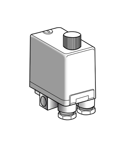 OsiSense XM Czujnik ciśnienia XMP 12 bar 4xG 1/4 żeńskie 3 NC ON/OFF regulacja pokrętłem, XMPE12C2542 Schneider Electric